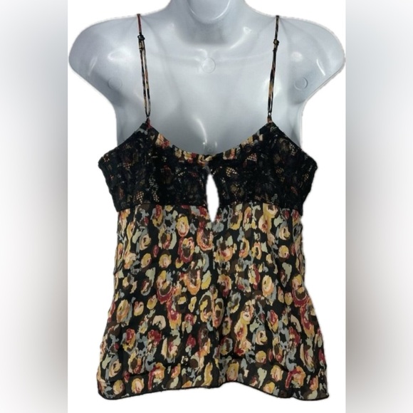 NWT! Intimately Free People Lace & Patterned Silky Cami - Picture 3 of 8